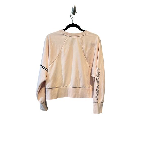 Nike Pro Dri-Fit Get Fit Women's Crew Boxy Cropped sweatshirt pink L - Picture 12 of 13